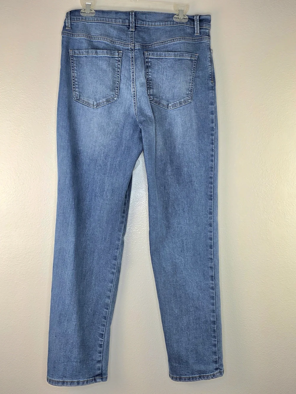 Gloria Vanderbilt Amanda High-Rise Blue Straight Leg Jeans Size 12
